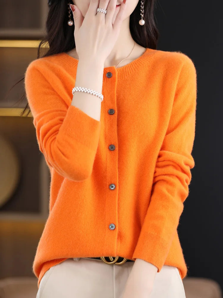 Women Cashmere Sweater 100% Merino Wool