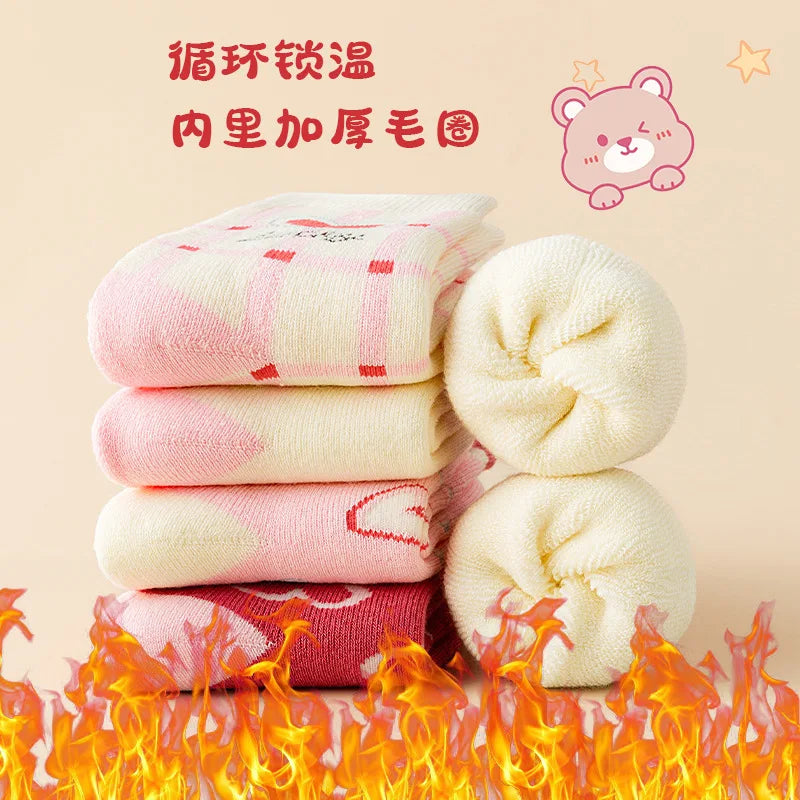 Girls Winter Socks 5 Pairs