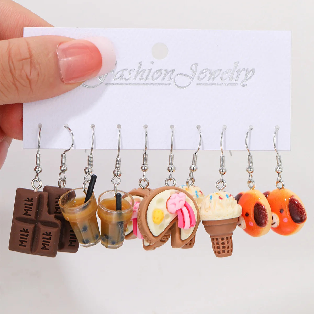 Fashion Sweet Fruit Drink Earrings Set