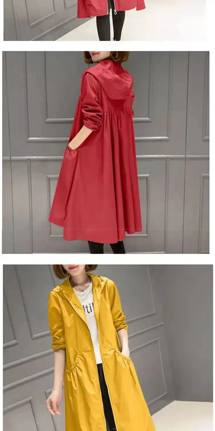 Korean Fashion Coats Thin and Light Windbreaker Women's Clothing