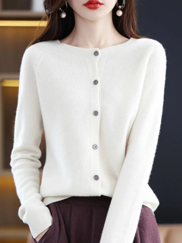 Women Cashmere Sweater 100% Merino Wool