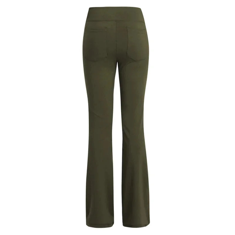 Elegant Women's Pants Palazzo Flared Troussers
