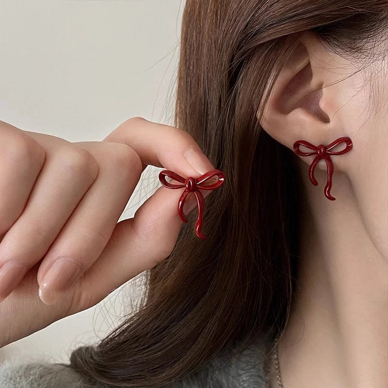Ankela Red Ribbon Bow-knot