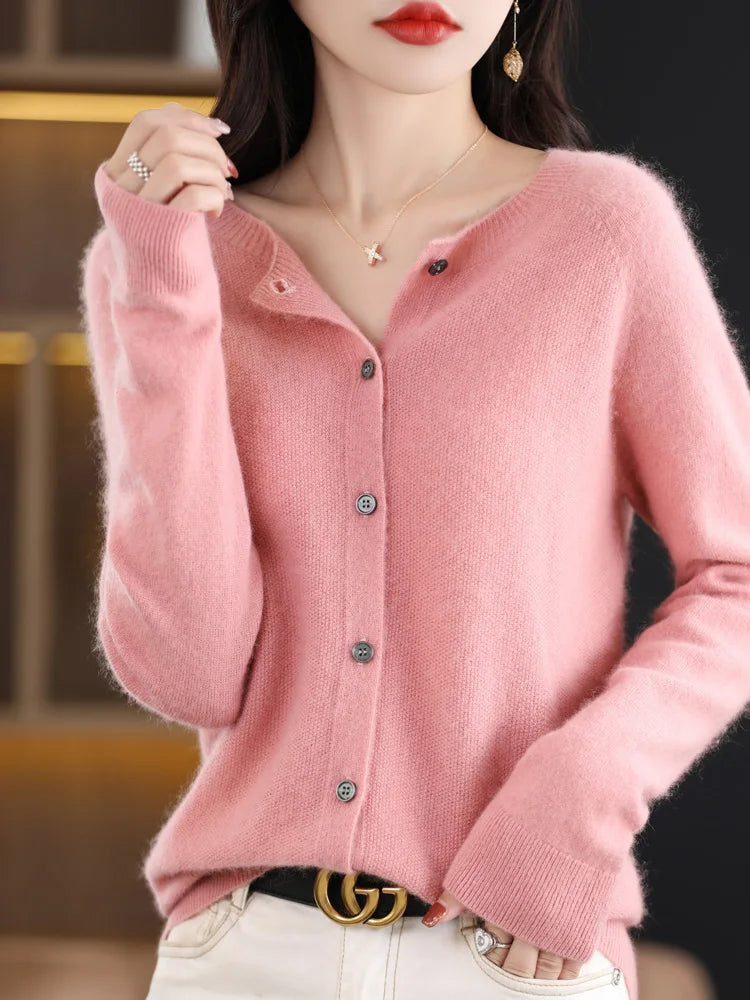 Women Cashmere Sweater 100% Merino Wool