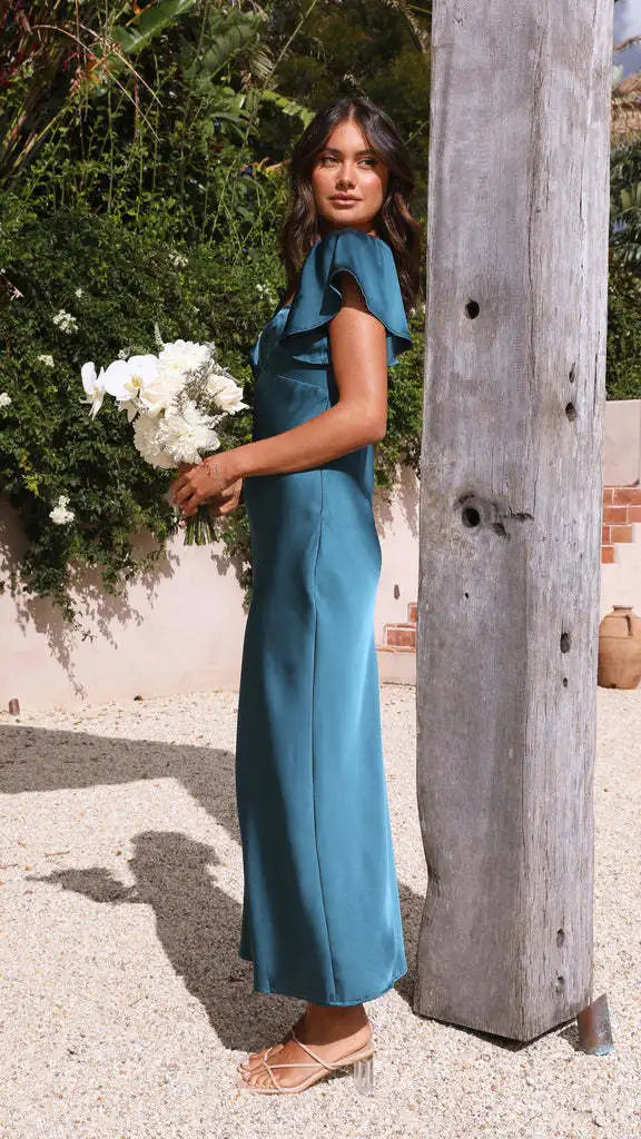 New Women's Elegant and Sexy Satin Slimming dress
