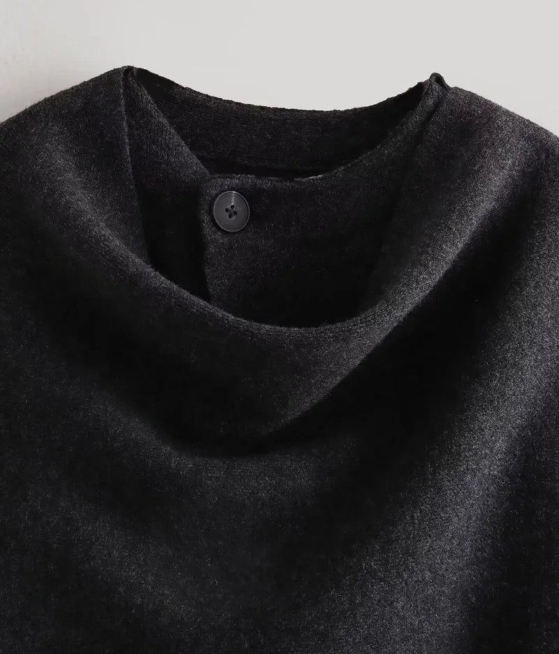 Winter Coats for Women Asymmetric Scarf Demi-season Jacket