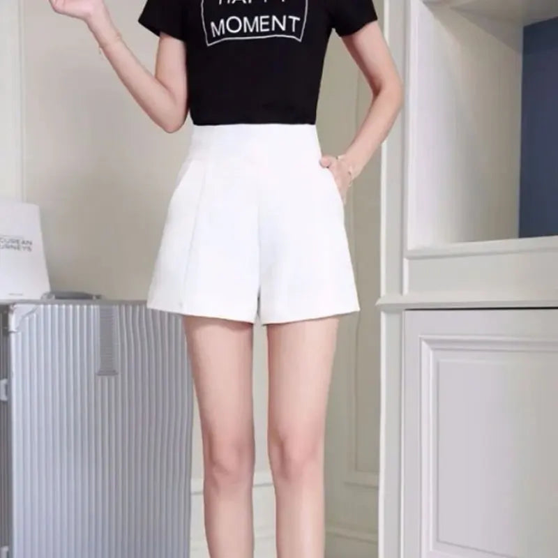 Wide Leg Chiffon Shorts