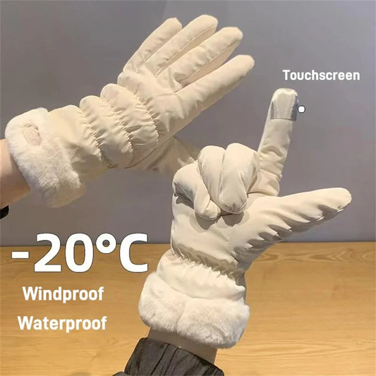 Ski Gloves Women Winter