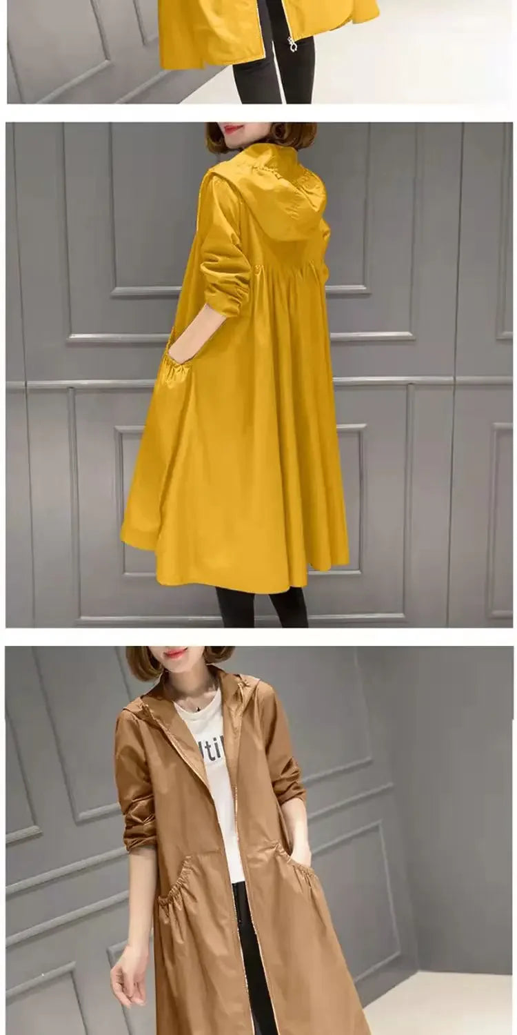 Korean Fashion Coats Thin and Light Windbreaker Women's Clothing