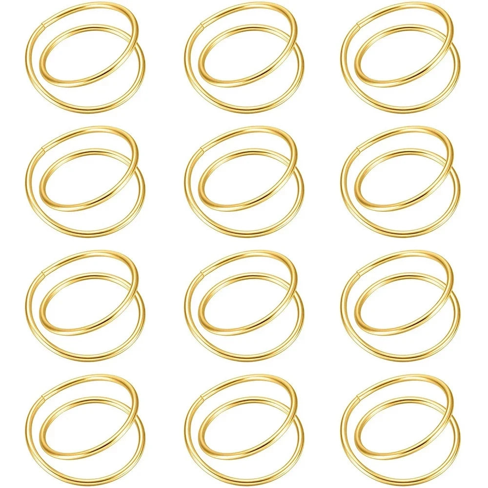 Exquisite Gold Napkin Ring Metal Napkin Rings