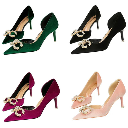 Women 7cm Thin High Heels