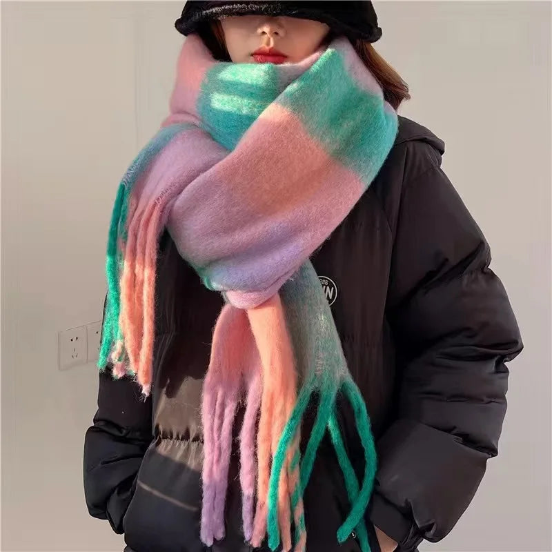 Thick Warm Scarf Women Cashmere