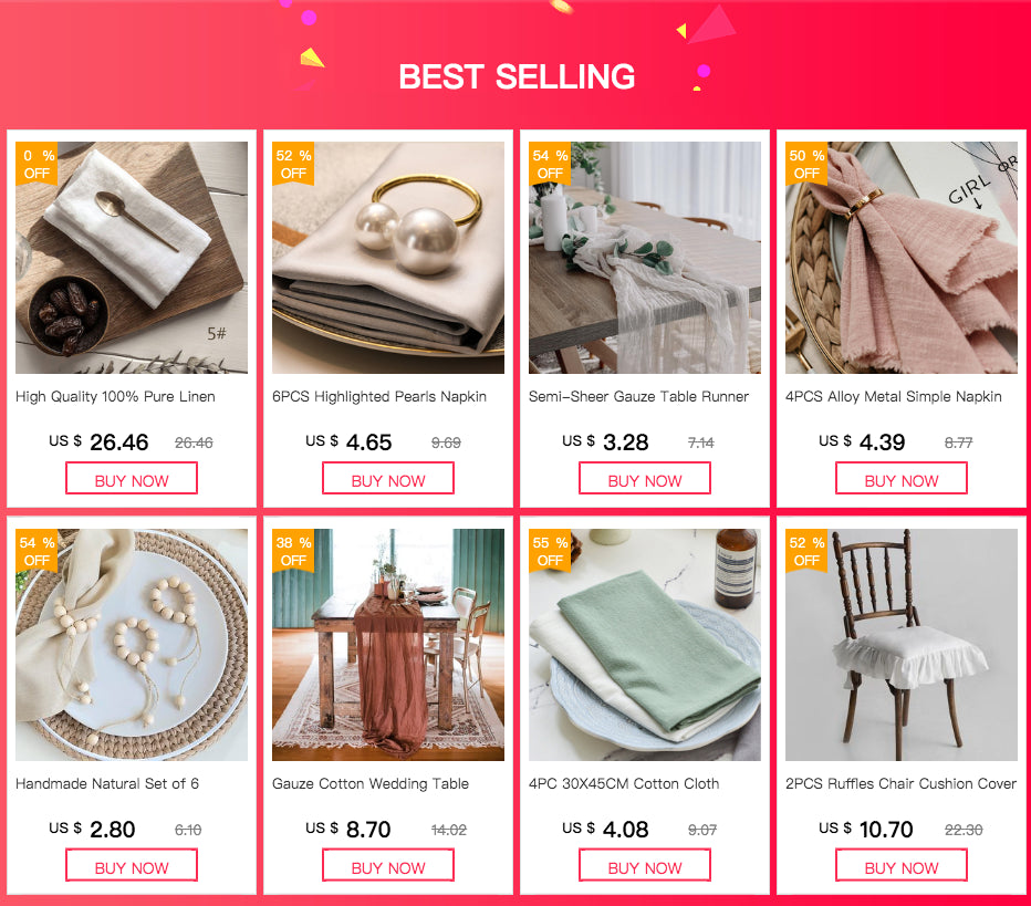 4PCS Alloy Metal Simple Napkin Rings