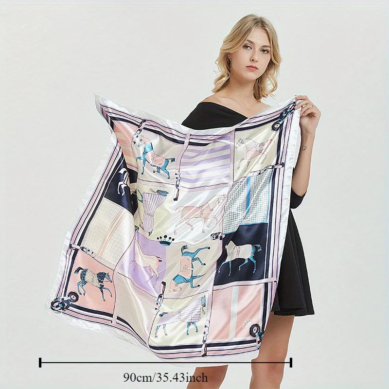 Luxury Silk Shawl Square Scarf