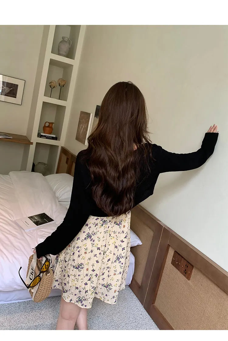 Short Ice Silk Knitted